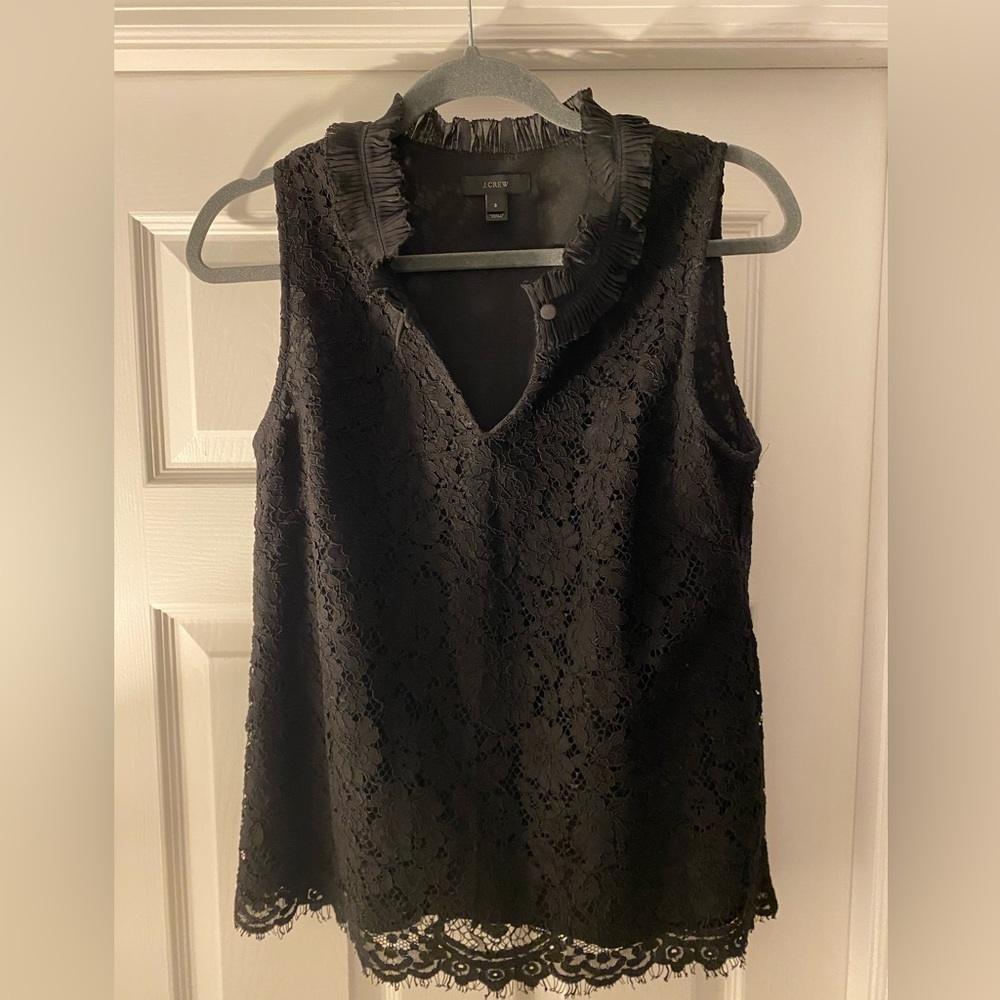 Lace sleeveless J.Crew Top